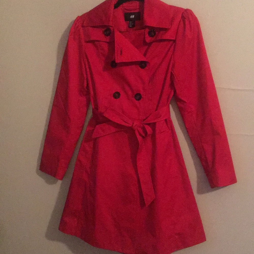 H&M Red trench coat